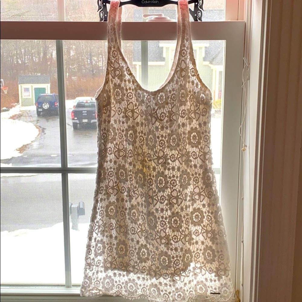 Abercrombie floral white dress